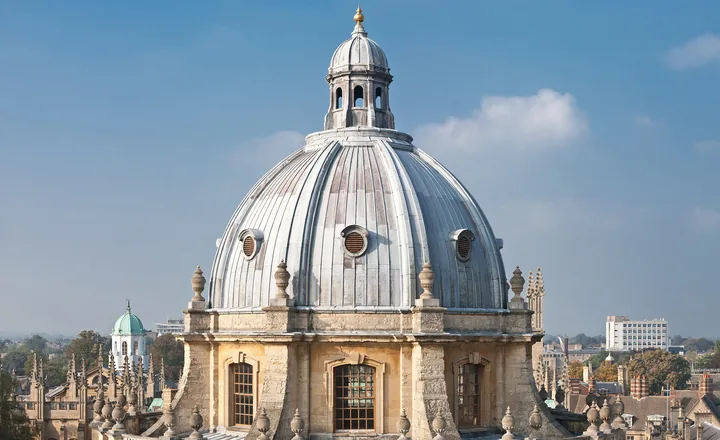 Radcliffe Camera, the iconic domed library building at the University of Oxford