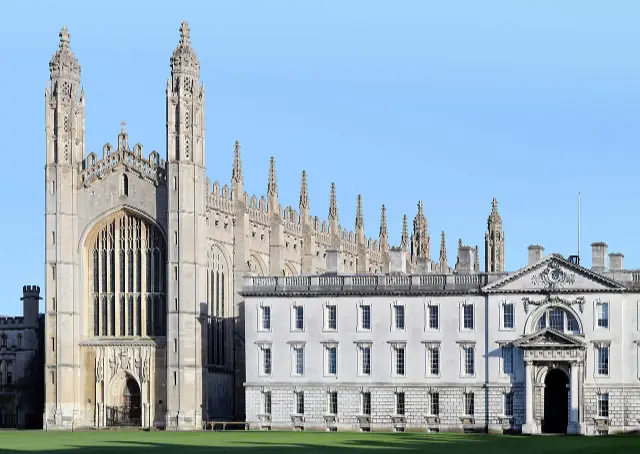 King's College Chapel and Gibbs Building at the University of Cambridge
