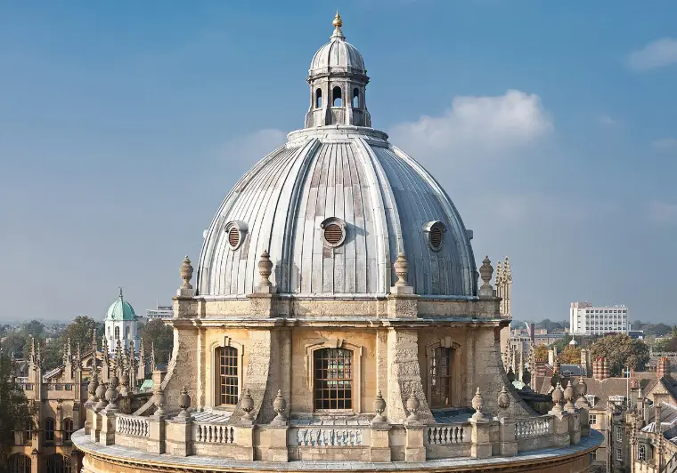 Radcliffe Camera, the iconic domed library building at the University of Oxford